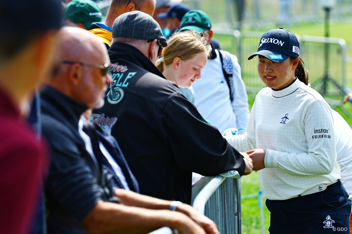 ファンサービスも忘れない 2025年 ISPS Handa スコットランド女子オープン 初日 竹田麗央