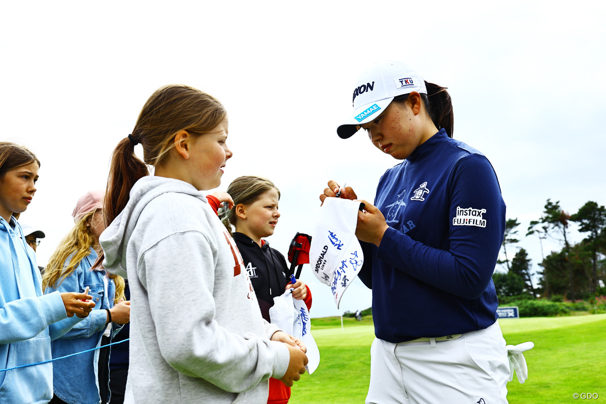 ファンサービス 2025年 ISPS Handa スコットランド女子オープン 3日目 竹田麗央