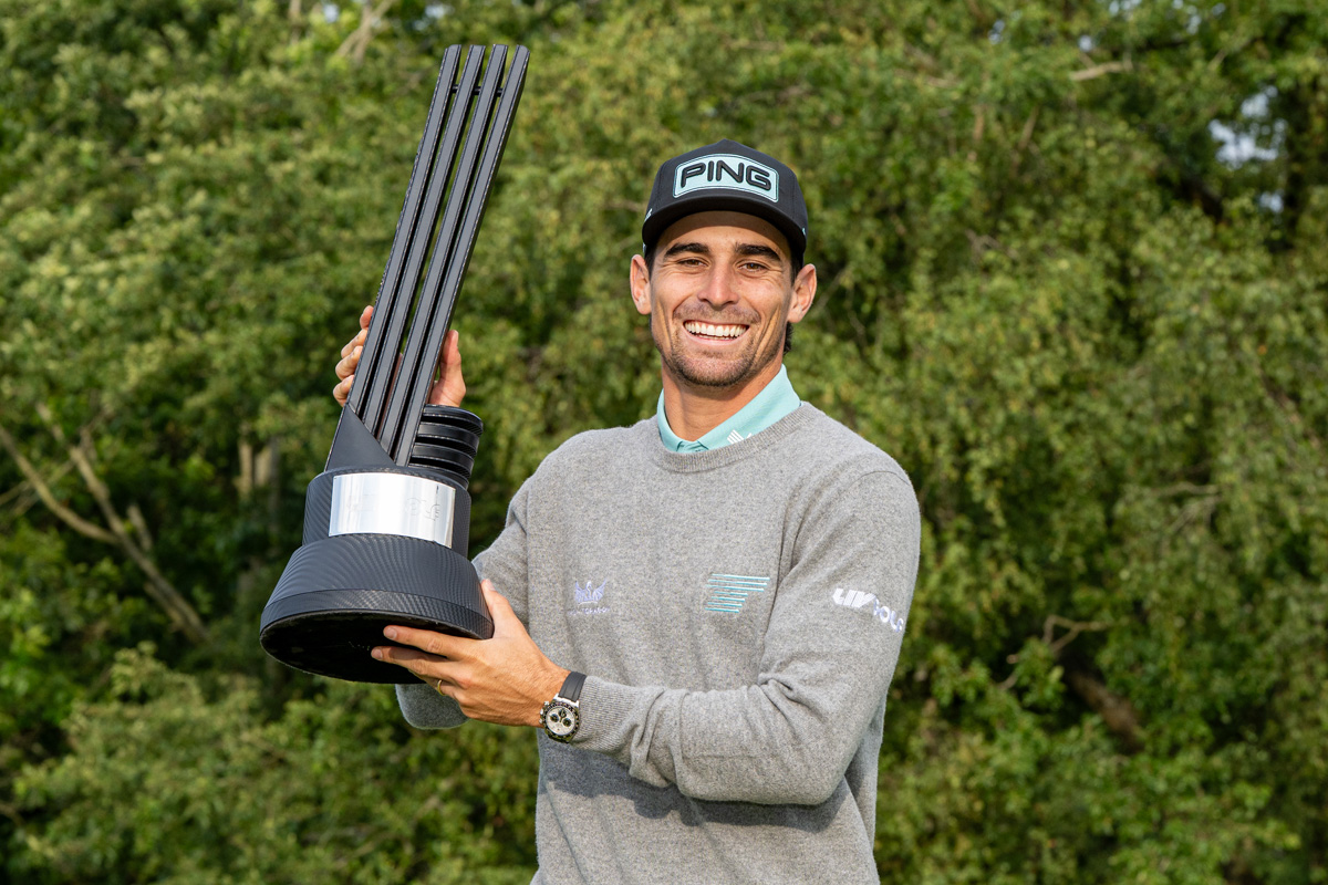 今季5勝目を手にしたホアキン・ニーマン (Montana Pritchard/LIV Golf)
