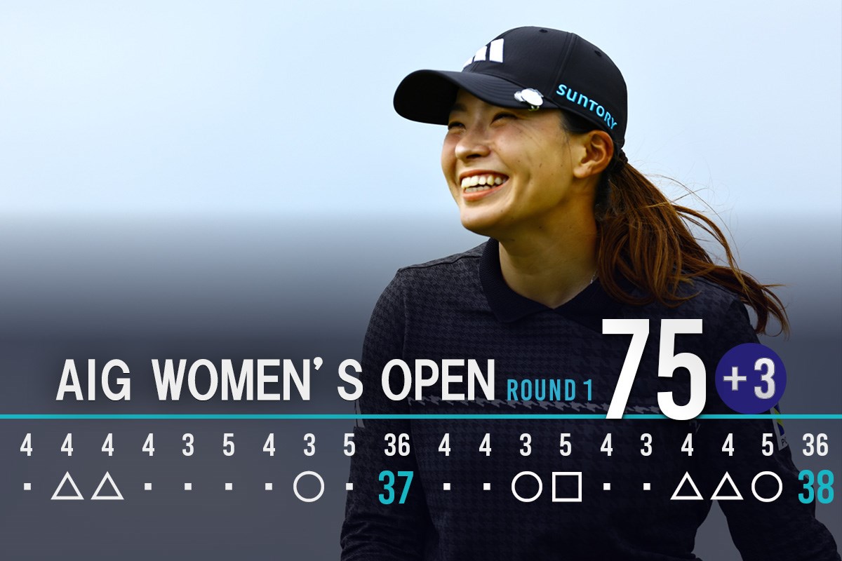 2025年 AIG女子オープン（全英女子） 初日 渋野日向子