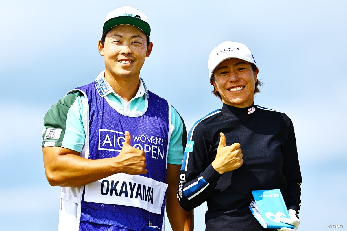 2025年 AIG女子オープン（全英女子） 初日 岡山絵里