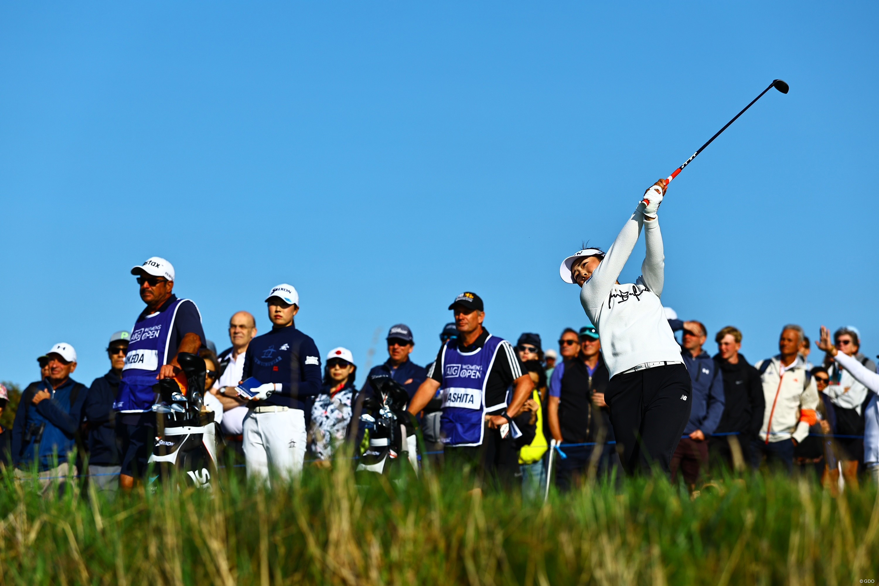 山下美夢有は1打差の単独首位で最終日に臨む