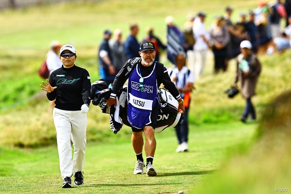 2025年 AIG女子オープン（全英女子） 3日目 勝みなみ 最終日は最終組の1つ前でプレーする