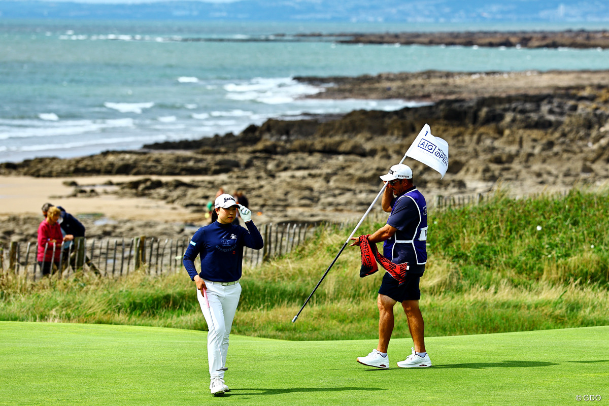 強風の中を2オーバーで耐えた