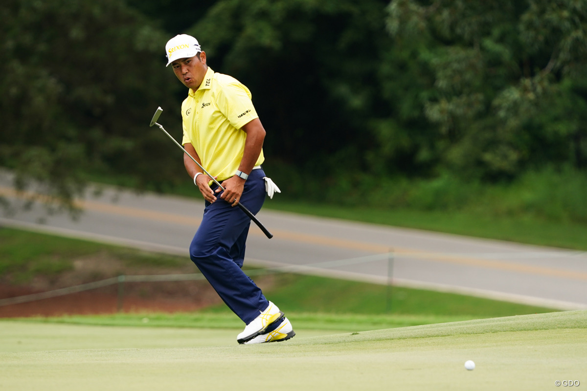 グリーン上で悔しいプレーが続いた