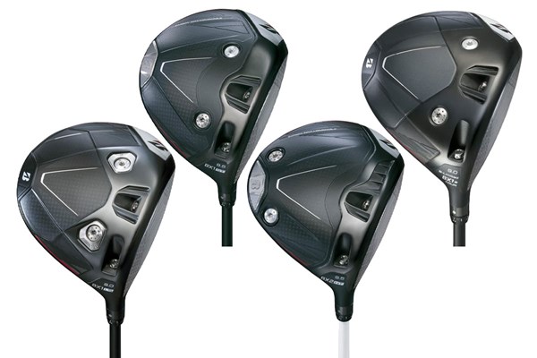 ブリヂストン「B」シリーズが9月発売 キャッチコピーは「飛距離を逃すな」。左から「BX1LS」「BX1ST」「BX2HT」「B-Limited BX1★TOUR」