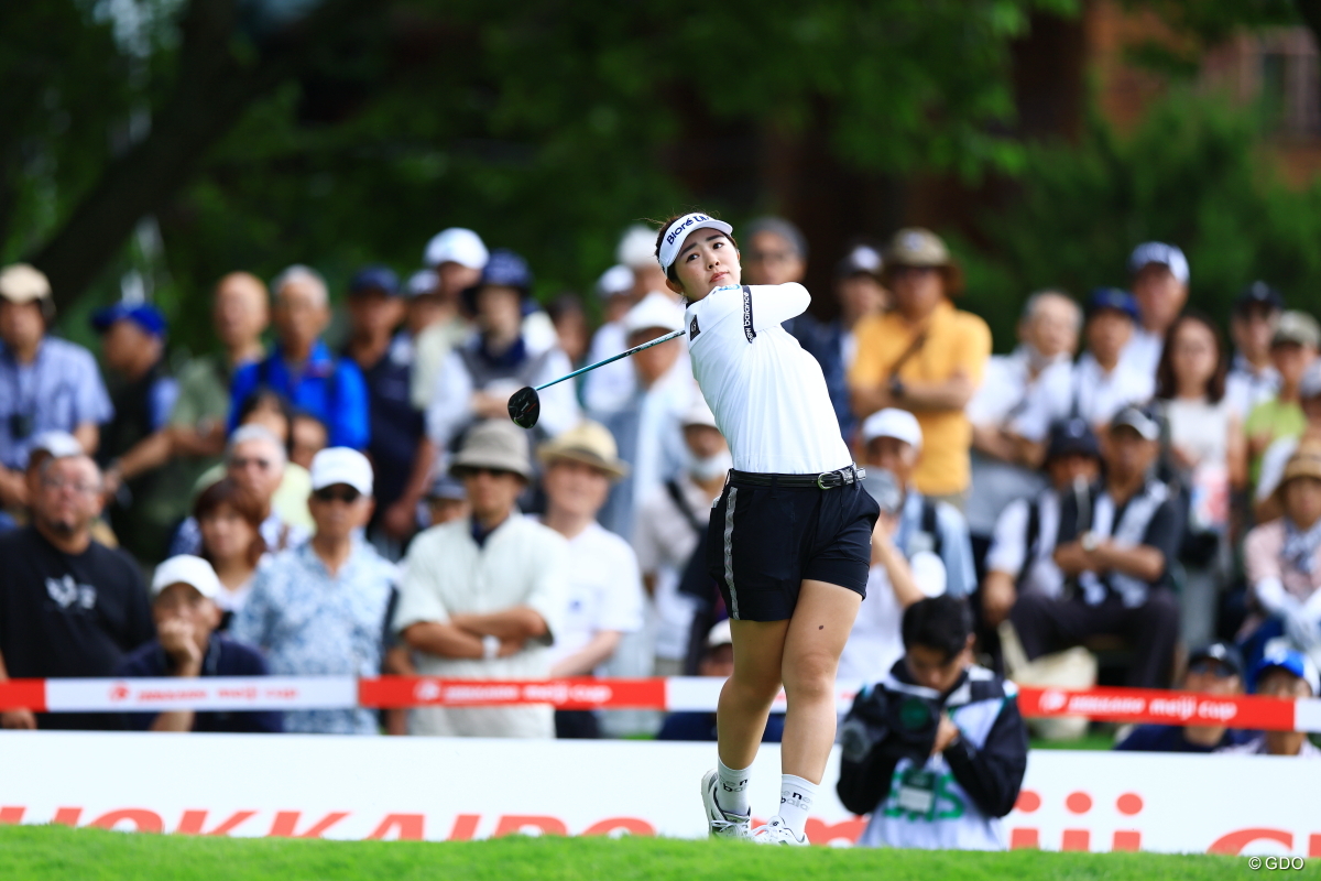 日本ツアー凱旋の山下美夢有は多くのギャラリーを引き連れた