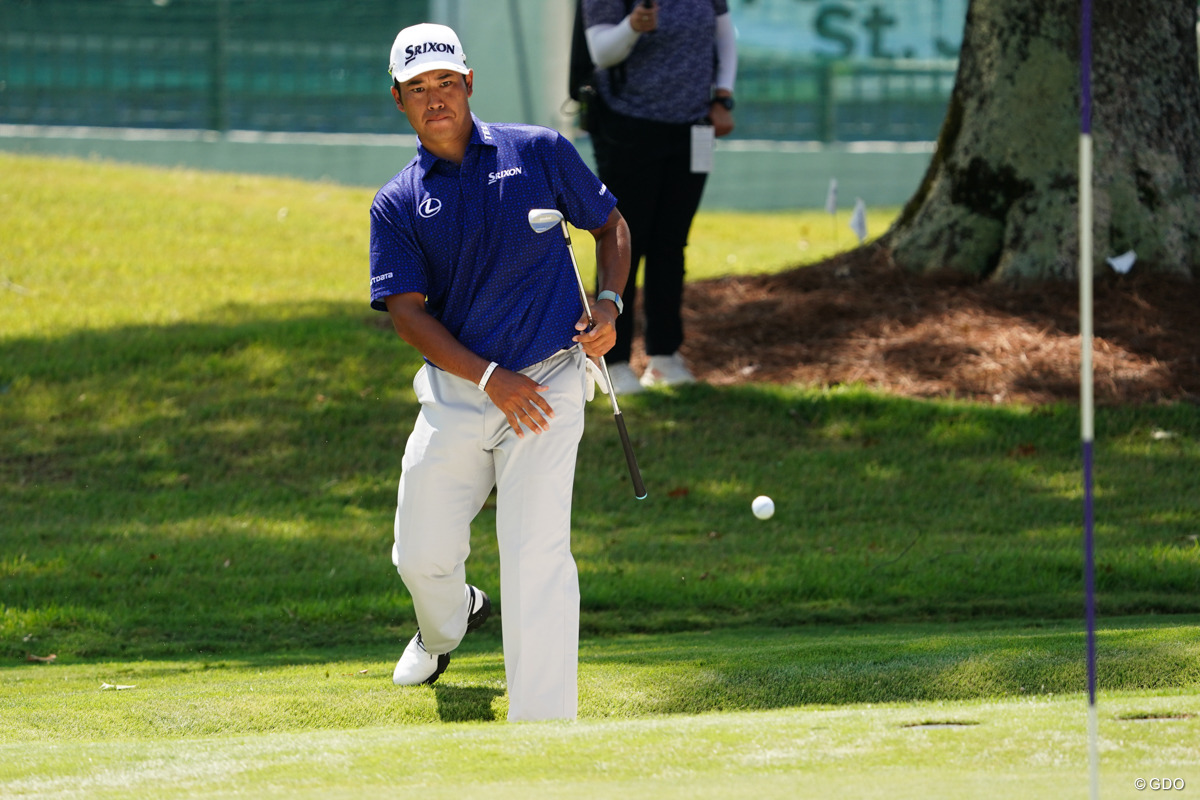 第3ラウンドの前半16番でナイスアプローチ