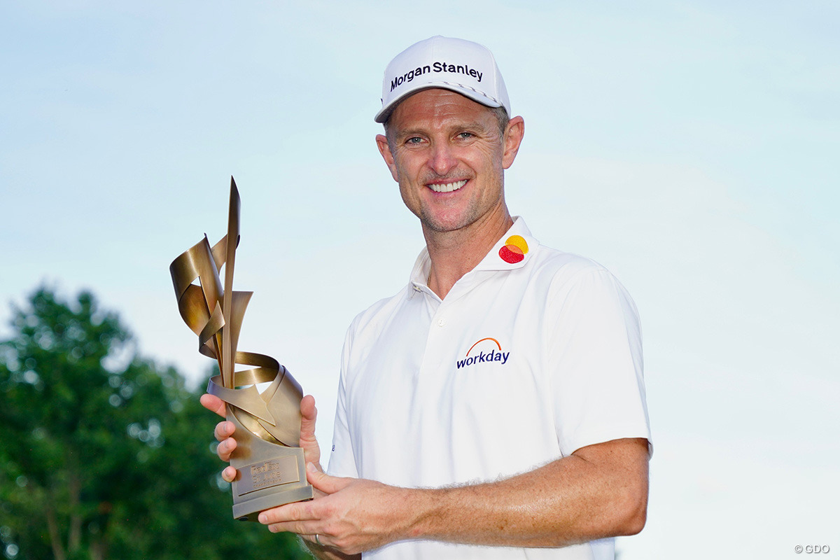 プレーオフ第一戦優勝、ジャスティン・ローズ￼ スイングプレーンパーフェクター プレーオフ優勝、ジャスティン・ローズ使用 ￼ スイングプレーン