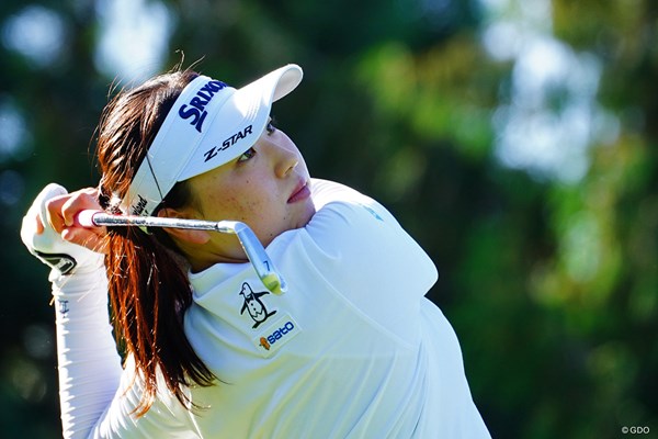 竹田麗央はメジャー疲れも見せずに出場。サンバイザー姿が初々しい
