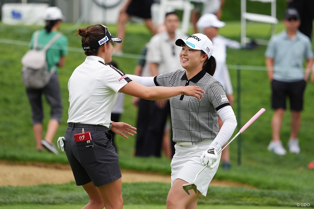 ともに米ツアーに本格参戦した今季、初めて一緒にプレー