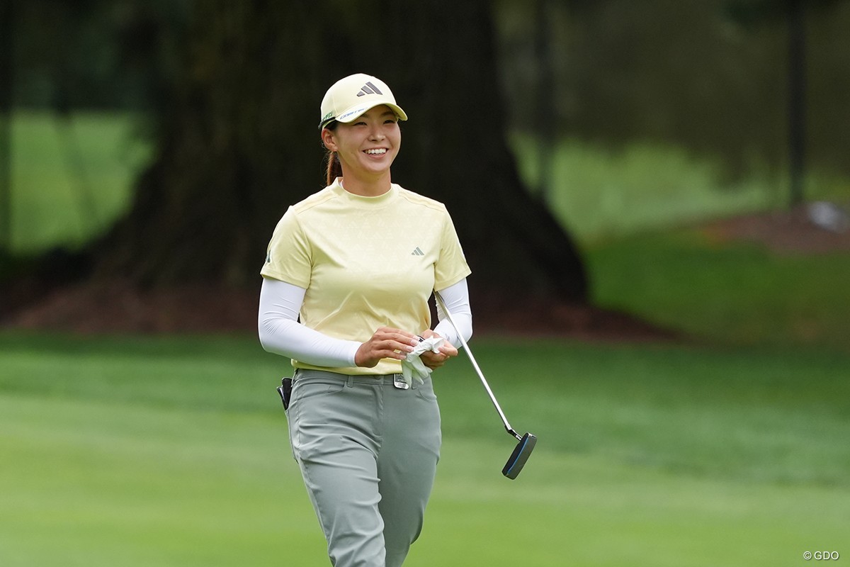 最終ホールでようやく笑顔