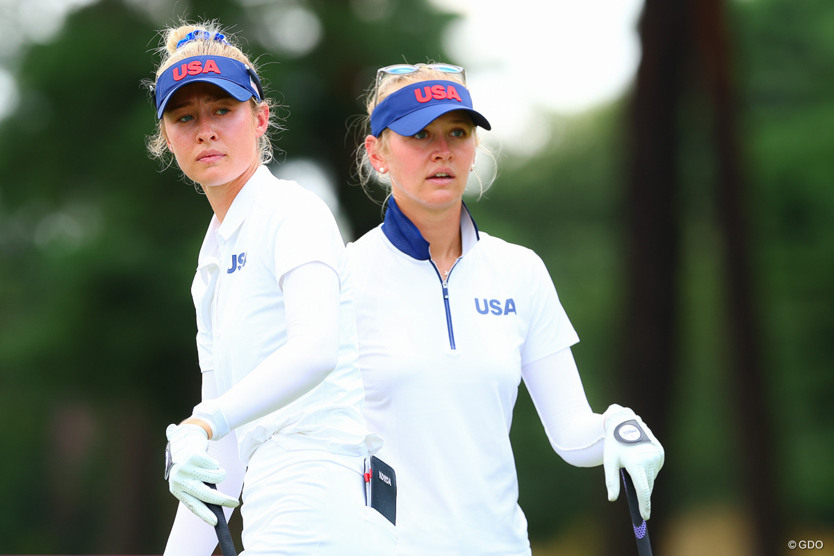 ネリー・コルダ（左）と姉のジェシカ・コルダ。2021年「東京五輪」は姉妹で臨んだ