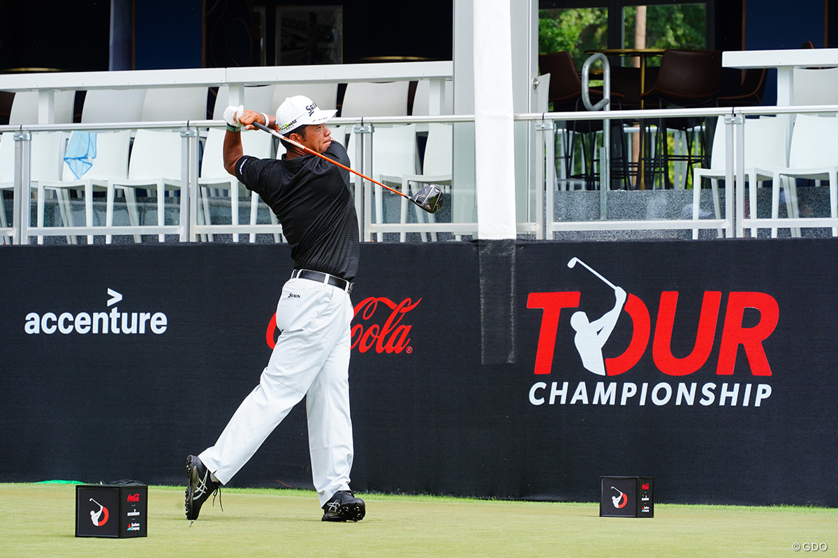ツアー選手権開幕前日はインの9ホールで練習ラウンド