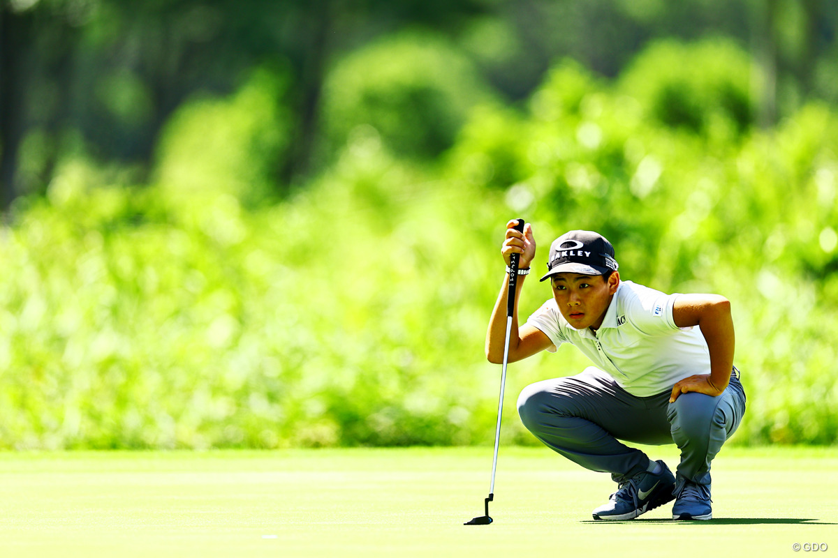 朝4時から近隣の練習場で打ち込んだ