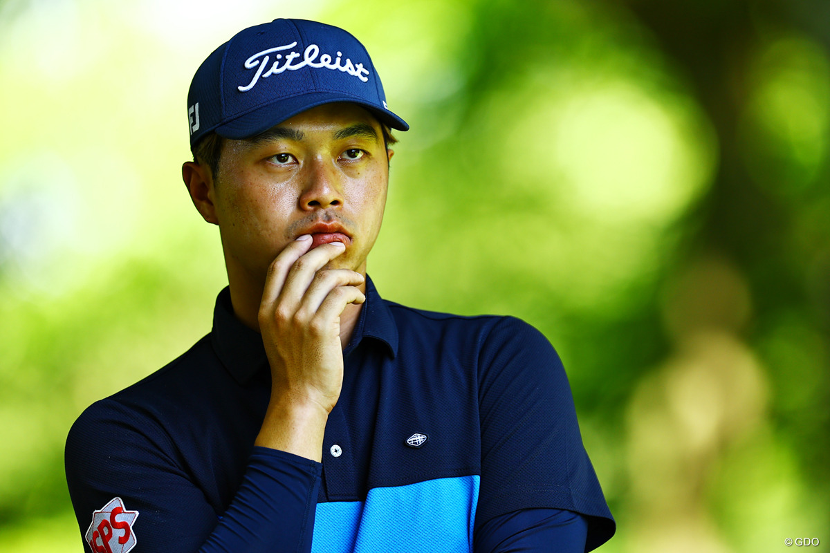 ツアー競技で初の首位発進を決めた田中章太郎