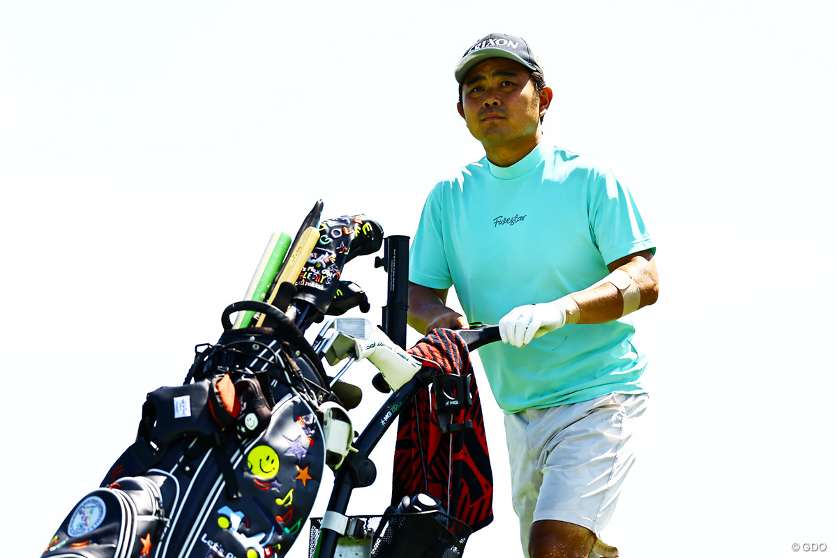 キャディなしで頑張ってます 2025年 ISPS HANDA 夏の決戦・誰が一番強いんだトーナメント 初日 北村晃一