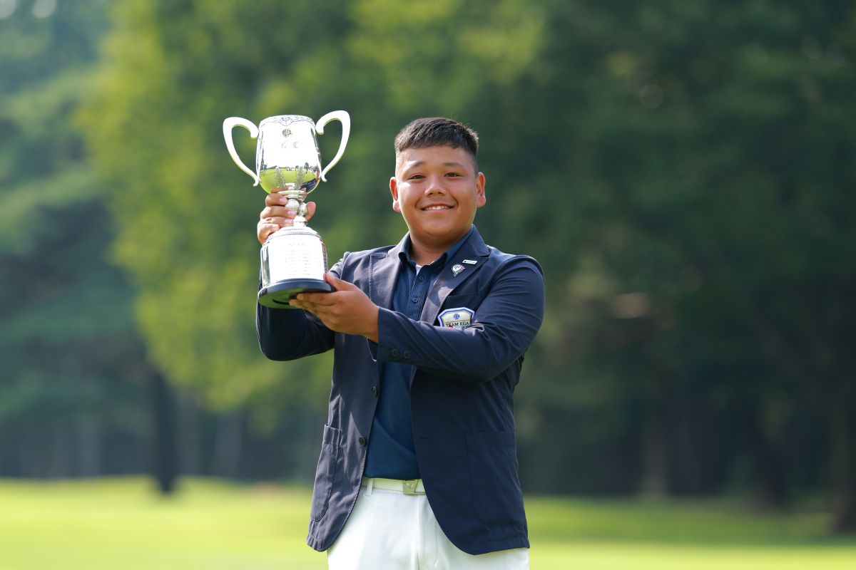 男子12歳から14歳の部で優勝した高浦維吹(提供：JGA)