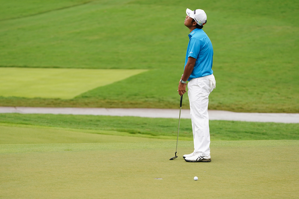 要所で多くのパットを外した