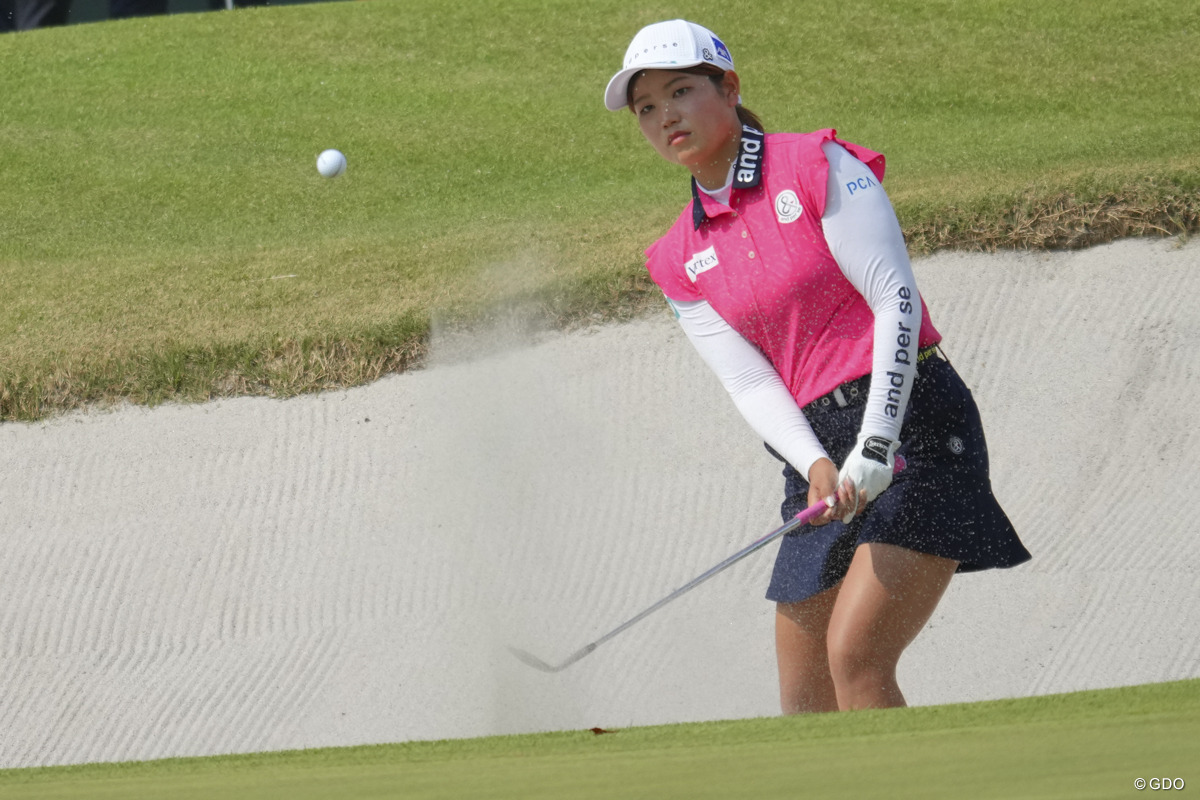 最後18番のバンカーショットで優勝を手繰り寄せた