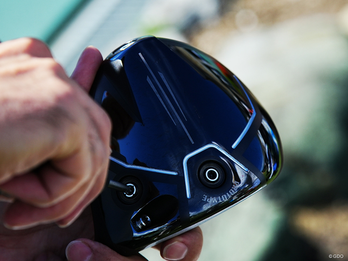 新しいヘッドには3つのウエートポート 2025年 Sansan KBCオーガスタゴルフトーナメント ミズノ ドライバー プロトタイプ