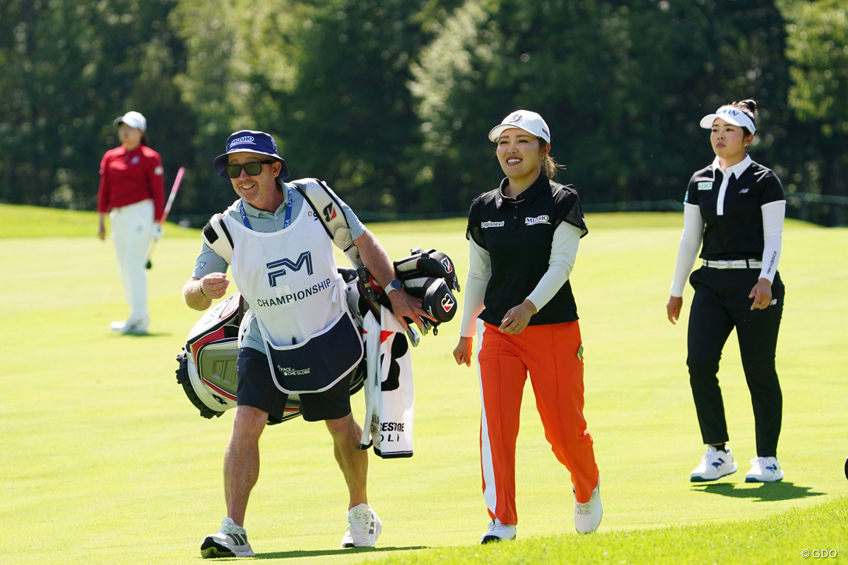 古江彩佳が日本勢最高位で最終日へ。竹田麗央、山下美夢有と同組でプレーした