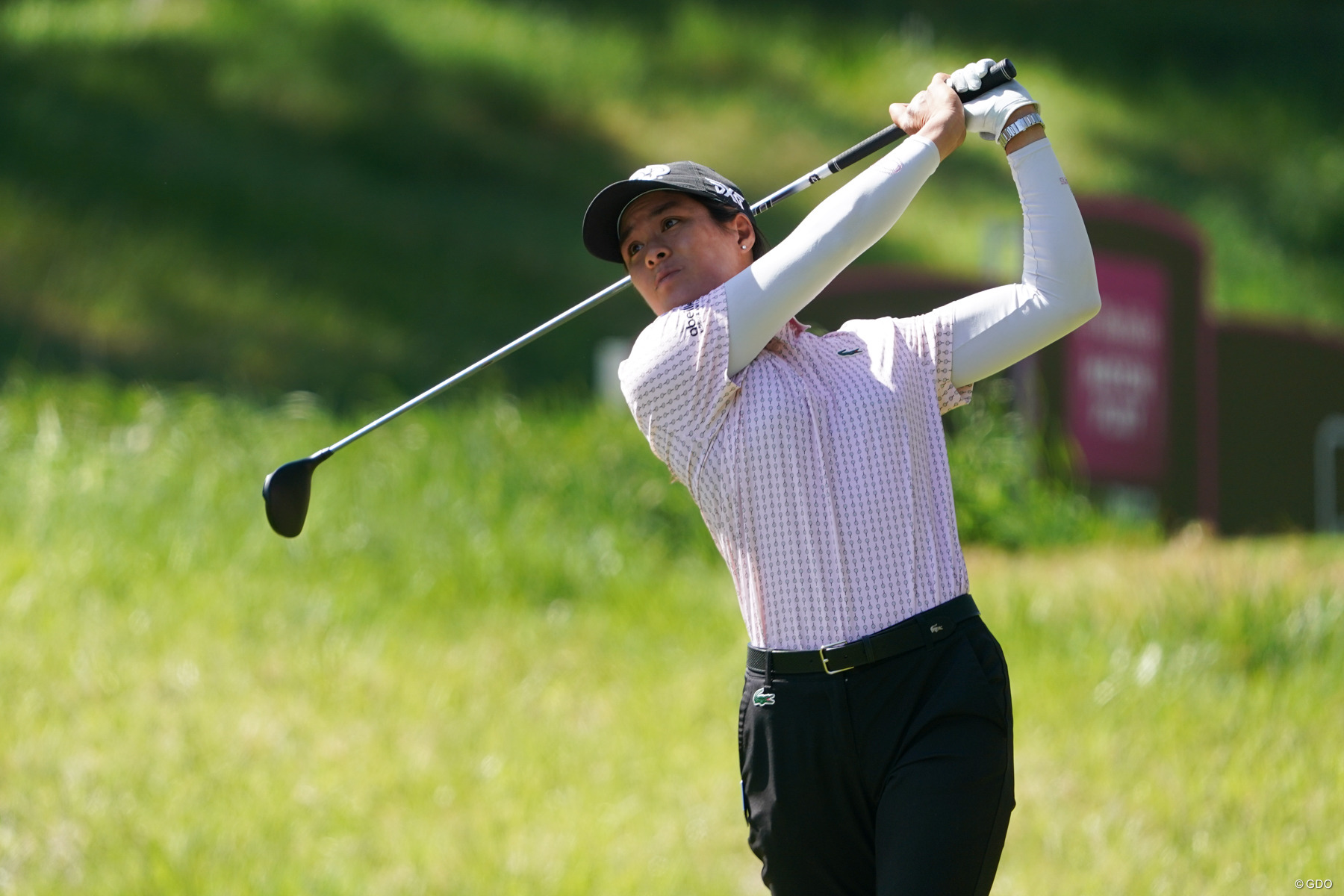 1日45ホールをプレーしたセリーヌ・ブティエ