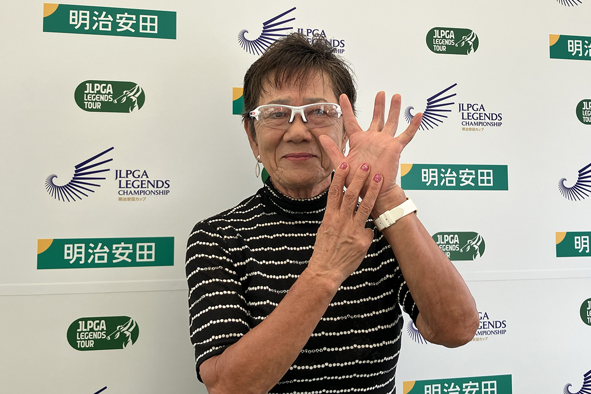 80歳でエージシュートを達成した岡田美智子（提供JLPGA/Getty Images）
