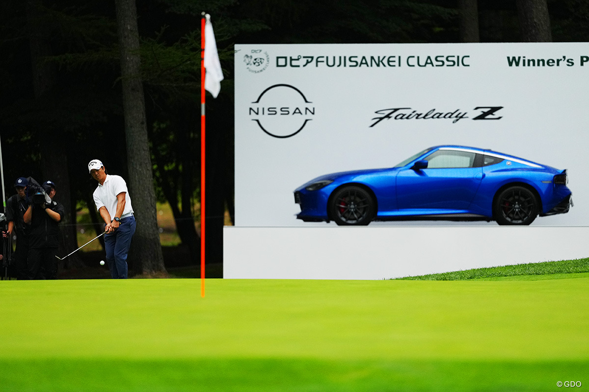 最終18番はグリーン奥からのアプローチを寄せ切れなかった