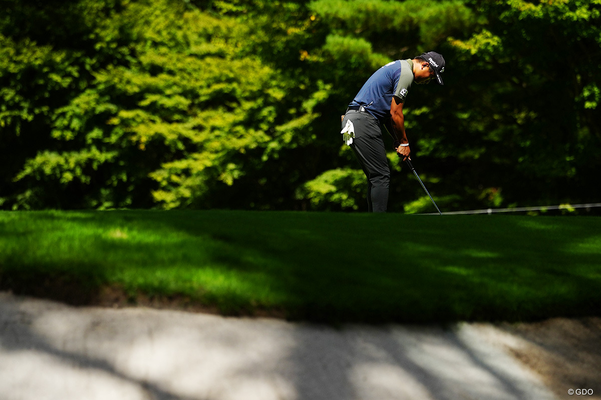 2日間のバーディ14個はフィールド1位