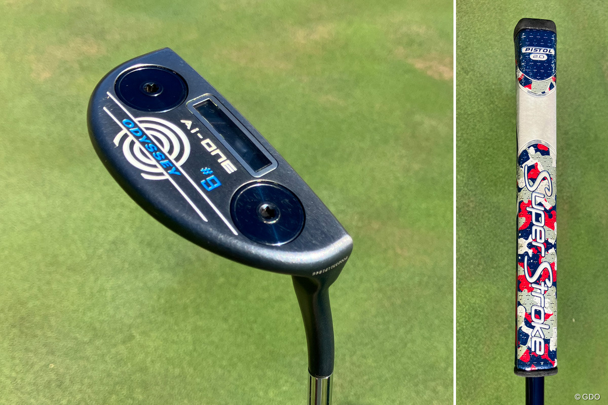 パターのグリップはスーパーストロークを装着