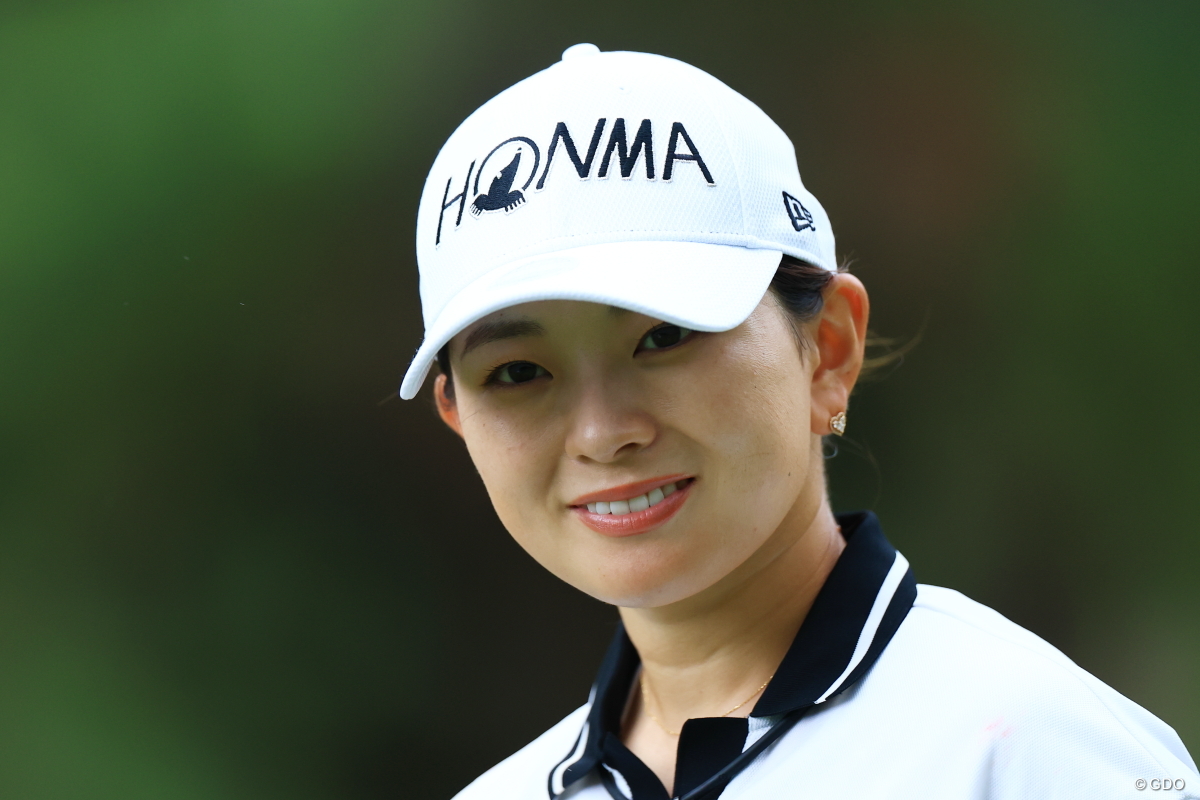 こんにちは！ 2025年 ソニー日本女子プロゴルフ選手権大会 初日 吉川桃