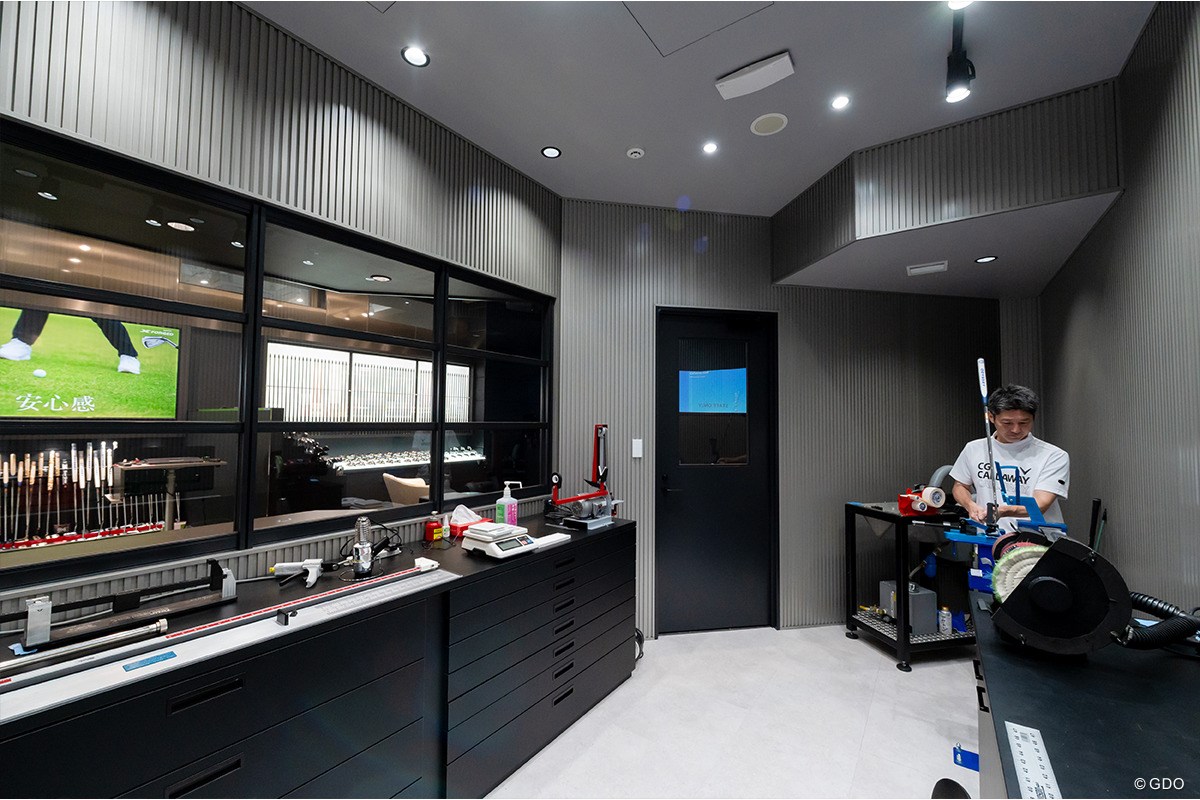 アイアンフィッティング 工房ではツアープロのクラブを組み上げることもある