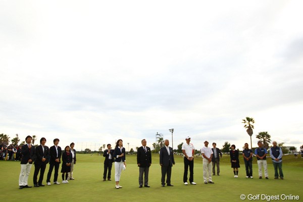 2011年 とおとうみ浜松オープン 最終日 表彰式 みんなでつくるゴルフトーナメント・・・表彰式もアットホームな雰囲気です