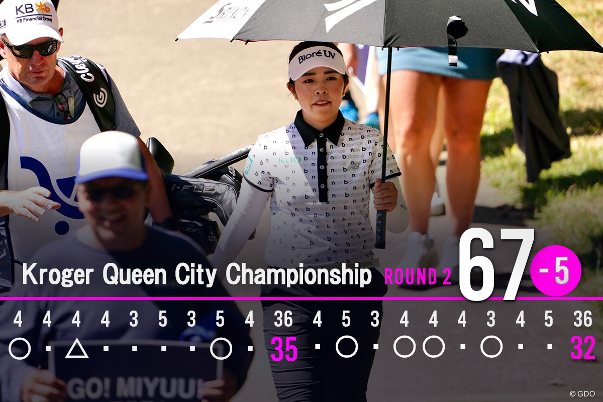 バックナインで一気に4バーディ