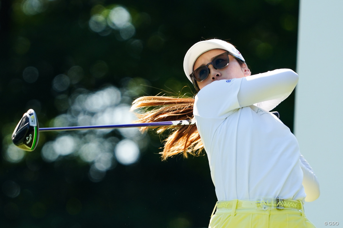 2日目はアンダーパーでプレーした