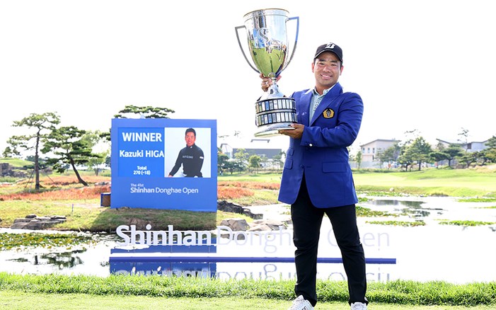 比嘉一貴が3ツアー共催競技を制す 韓国で今季＆大会2勝目