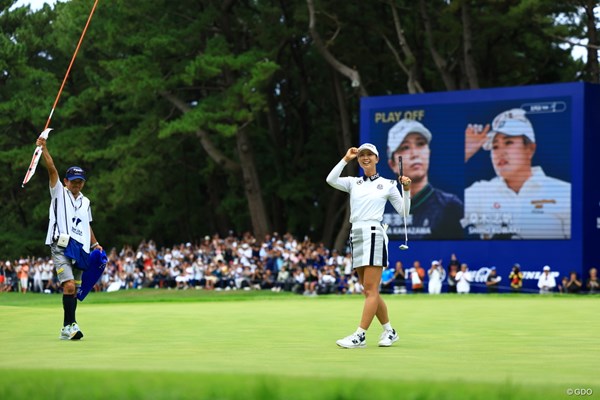 プレーオフを制しメジャーで初優勝を遂げた金澤志奈