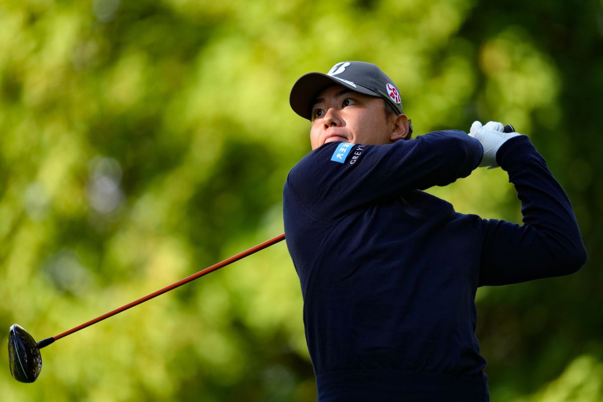 単独首位でスタートした清水大成 (C)JGTOimages