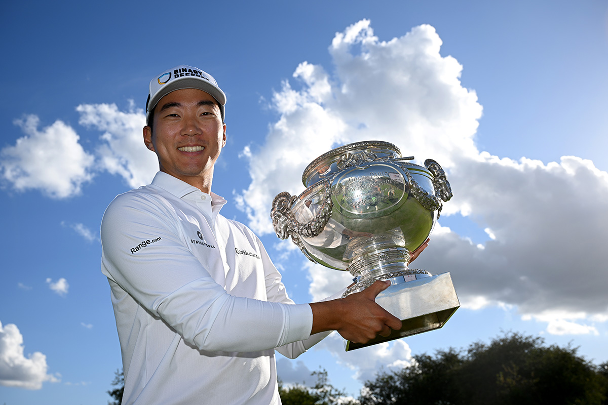 マイケル・キムが逆転し、DPワールドツアー初優勝を挙げた(Stuart Franklin/Getty Images)