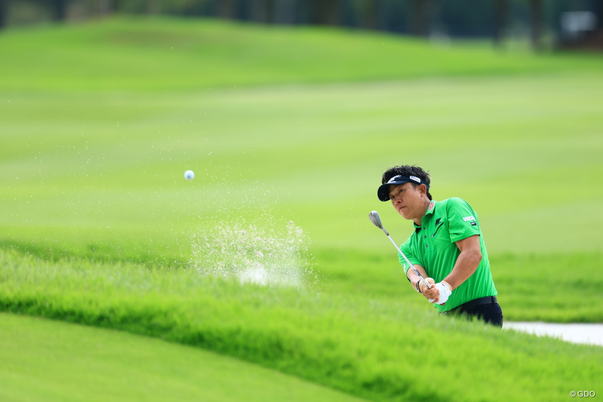 バンカーショット 2025年 パナソニックオープンゴルフチャンピオンシップ 2日目 上井邦浩