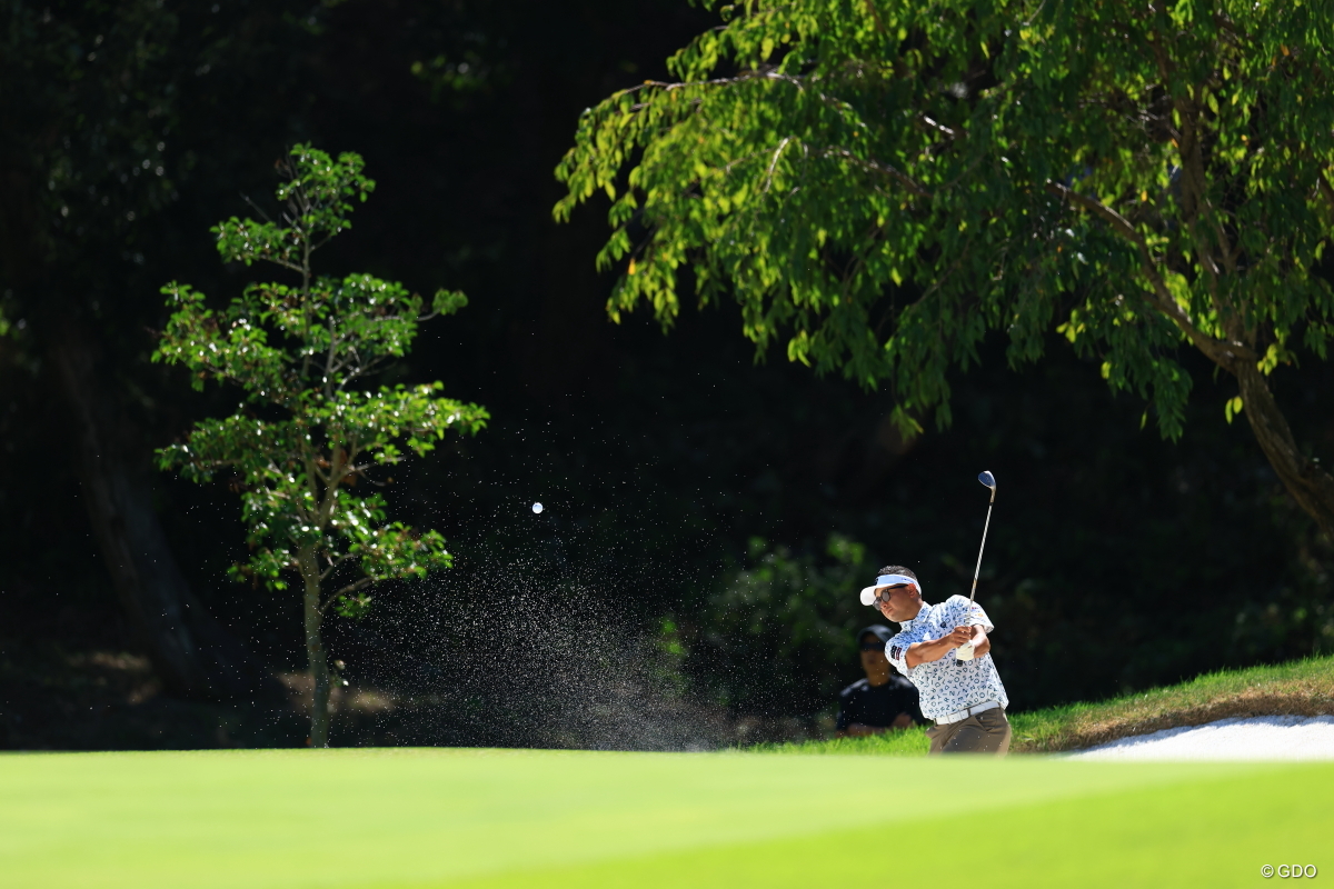 6番バンカーショット 2025年 パナソニックオープンゴルフチャンピオンシップ 3日目 片岡大育