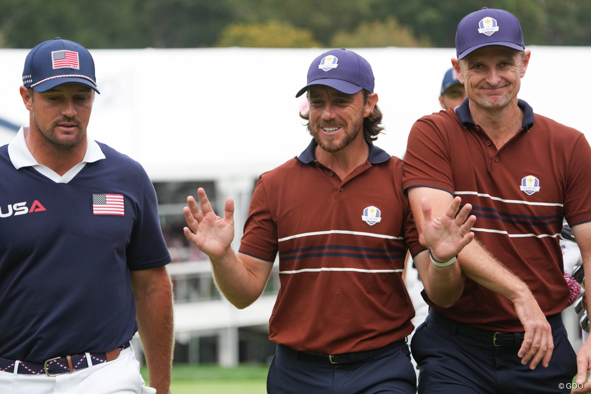 欧州選抜が圧倒 2025年 ライダーカップ 2日目 トミー・フリートウッド 