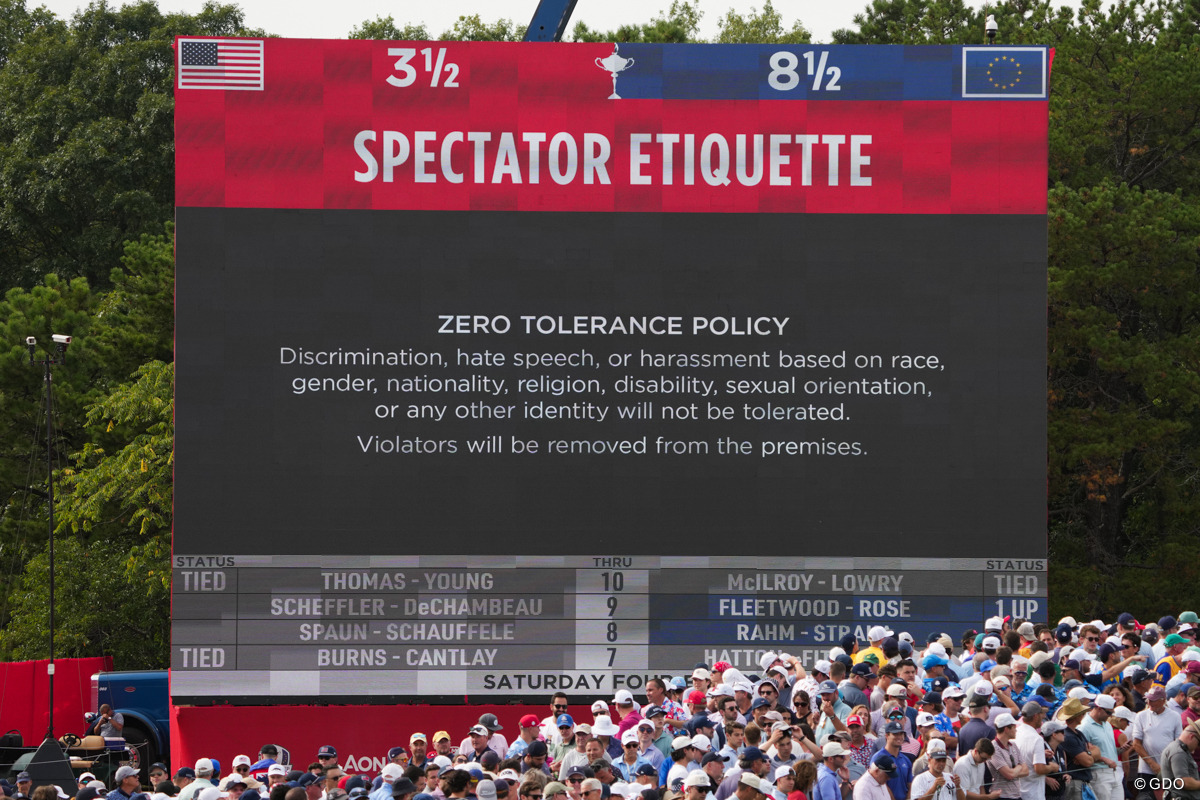 禁止事項が記された観戦エチケット