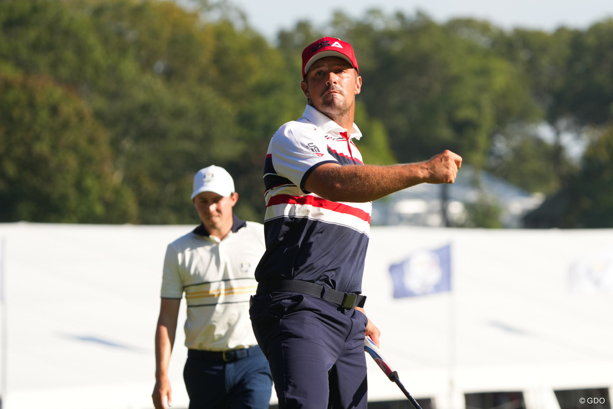 デシャンボーは絶体絶命の状況から引き分けに持ち込んだ 2025年 ライダーカップ 3日目 ブライソン・デシャンボー