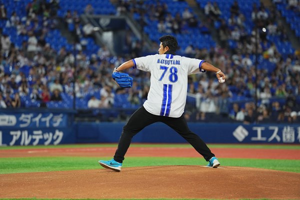 2025年 ベイカレントクラシック Presented by レクサス 事前 松山英樹 野球大好き。豪快なフォームで (C)YDB