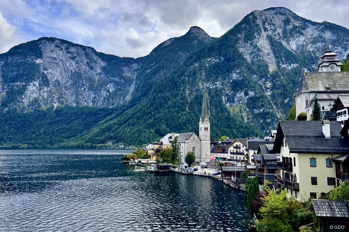 オーストリアのハルシュタット。美しい風景を誇る名所 2025年 アルフレッド・ダンヒルリンクス選手権 事前 ハルシュタット