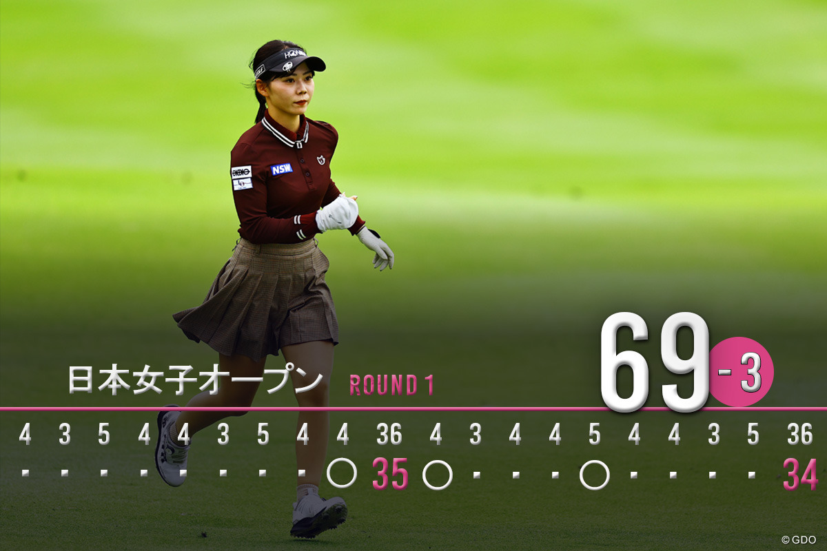 “宣言プロ”として初日、69をマークした久世夏乃香