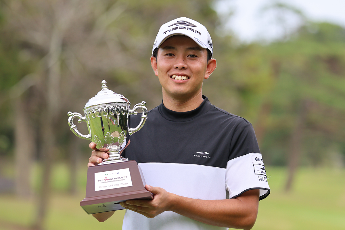 下部初優勝を遂げた福住修（提供：JGTO）