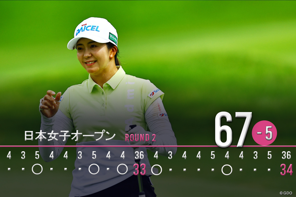 5バーディ、ノーボギーでプレー